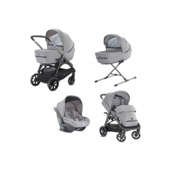 Inglesina Aptica Full Kit System Quatrro με Darwin Silk Grey KA70N0SLG