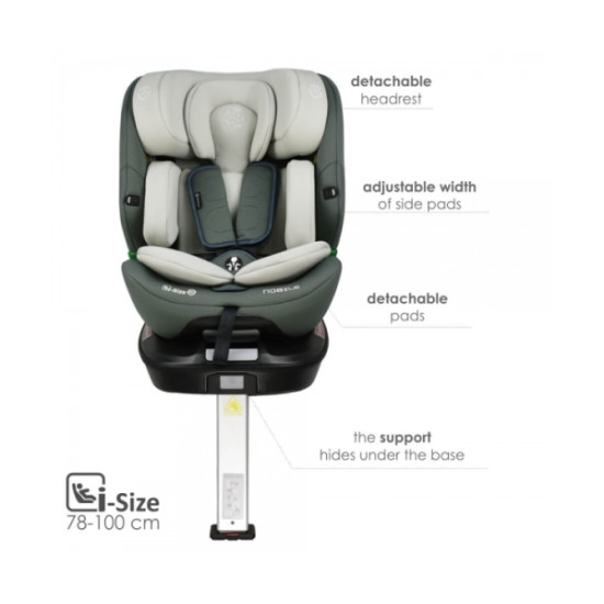 Κάθισμα Αυτοκινήτου Nobile i-Size Bebe Stars 360° Olive 924-176