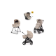 Inglesina Aptica Kit Σύστημα Quattro Mε Κάθισμα Αυτο/του Darwin Recline - Pashmina Beige KA62S0PSB