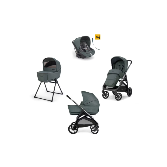 Inglesina Aptica Kit Σύστημα Quattro Mε Κάθισμα Αυτο/του Darwin Recline - Emerald Green KA62S0EMG