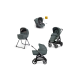 Inglesina Aptica Kit Σύστημα Quattro Mε Κάθισμα Αυτο/του Darwin Recline - Emerald Green KA62S0EMG