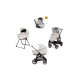 Inglesina Aptica Kit Σύστημα Quattro Με Κάθισμα Αυτο/του Darwin Recline - Opal Ivory KA62S0OPI