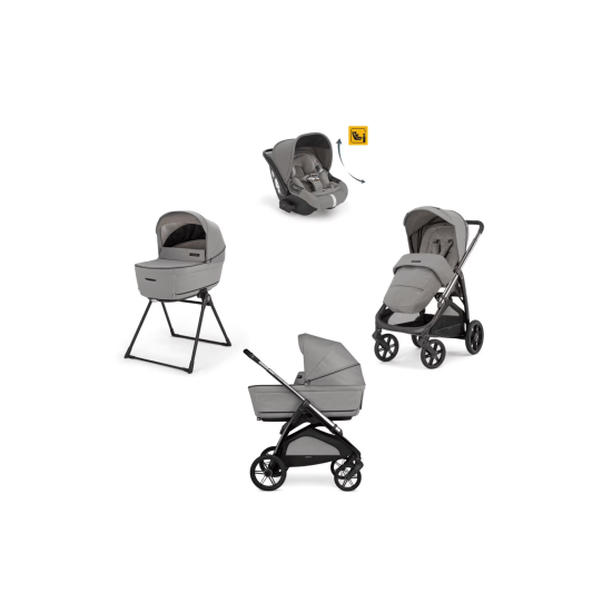 Inglesina Aptica Kit Σύστημα Quattro Με Κάθισμα Αυτο/του Darwin Recline - Platinum Grey KA62S0PLG