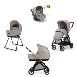 Inglesina Κιτ Σύστημα Electa Quattro + Βρεφικό Κάθισμα Αυτο/του Darwin Recline-Battery Beige KA52S0BTB