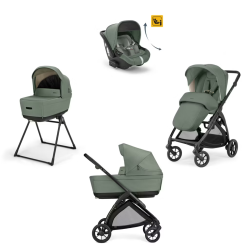 Inglesina Κιτ Σύστημα Electa Quattro + Βρεφικό Κάθισμα Αυτο/του Darwin Recline - Murray Green KA52S0MRG